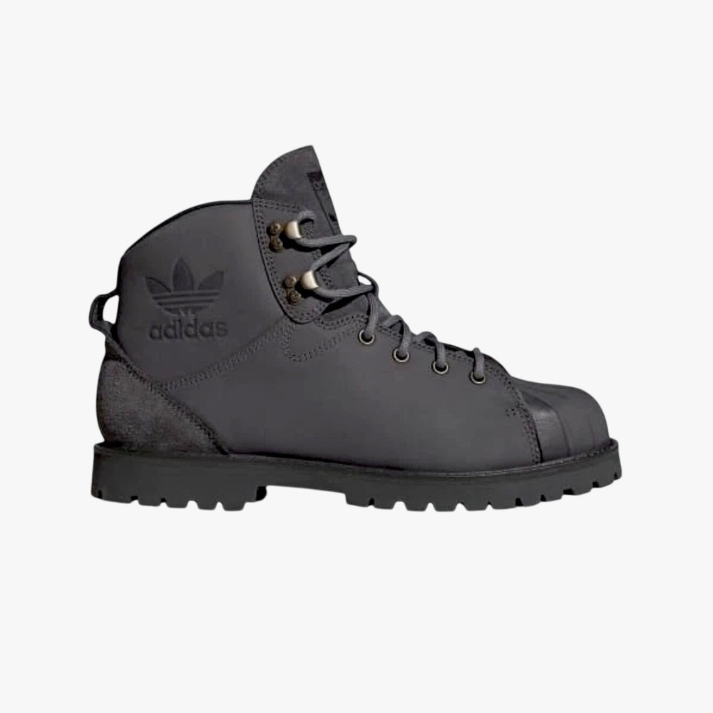 NEW Adidas Superstar Boots Carbon Mens 9.5/Womens 10.5 Urban Streetwear Utility - Picture 2 of 9